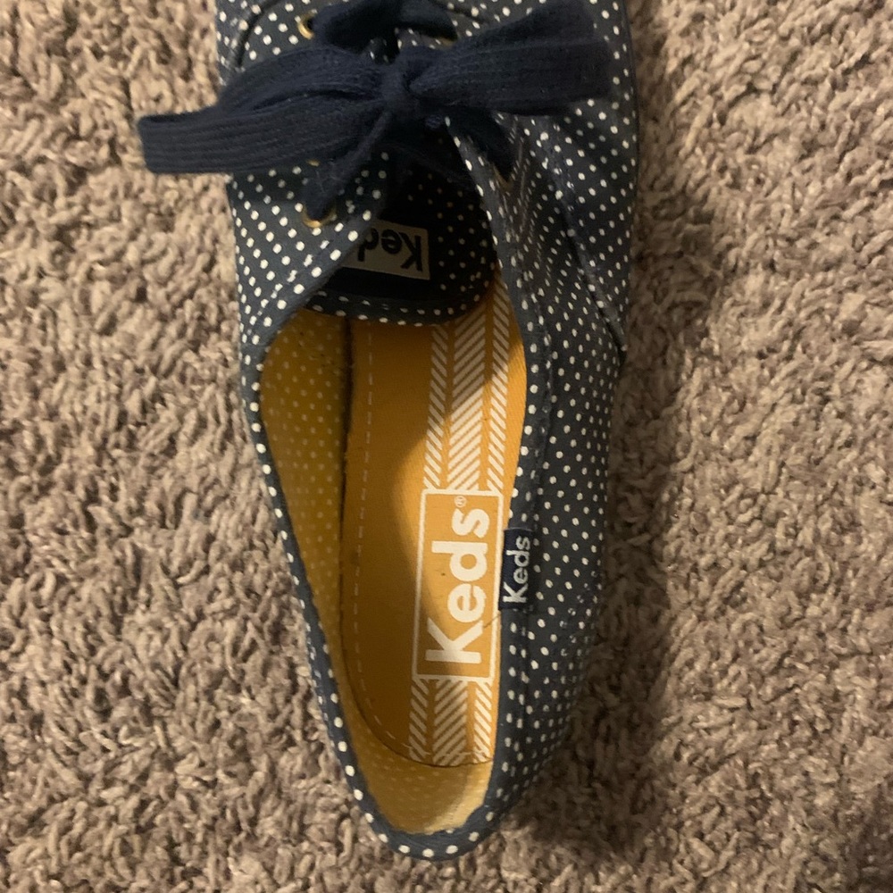 Keds polka dot. Navy blue and white. Shoes.